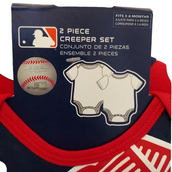 Boston Red Sox 2 Piece Onesies Set Size 3-6 Months Major League Baseball MLB NEW - Picture 4 of 10